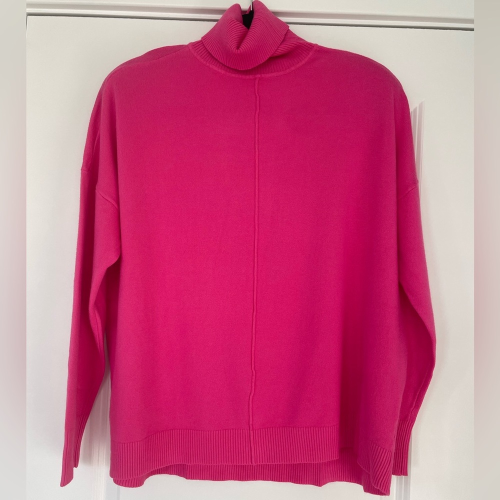 Fuschia Zenana Turtleneck Sweater